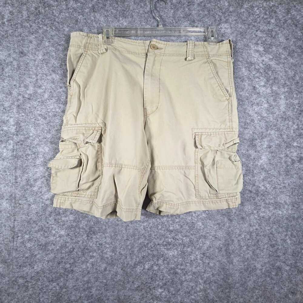 Wonderwall Broken In Cargo Men's  Shorts Beige Size 36 Tan